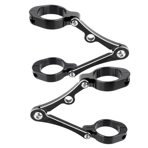 Heilanole Scheinwerferhalterung Halterung Klemme Motorrad-Scheinwerferhalterung Halterung Klemme Scheinwerfer Halterung für 39 Mm-41mm Schwarz+Silbrig Heilanole Scheinwerferhalterung Halterung Klemme Motorrad-Scheinwerferhalterung Halterung Klemme Scheinwerfer Halterung für 39 Mm-41mm Schwarz+Silbrig von Heilanole