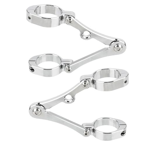 Heilanole Scheinwerferhalterung Halterung Klemme Motorrad-Scheinwerferhalterung Halterung Klemme Scheinwerfer Halterung für 39 Mm-41mm Silbrig Heilanole Scheinwerferhalterung Halterung Klemme Motorrad-Scheinwerferhalterung Halterung Klemme Scheinwerfer Halterung für 39 Mm-41mm Silbrig von Heilanole