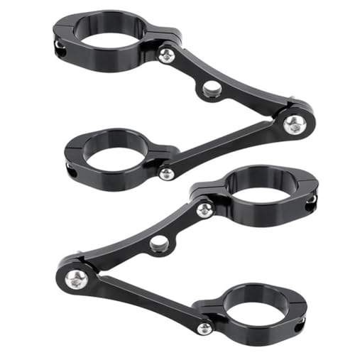Heilanole Scheinwerferhalterungshalterungsklemme Motorrad-Scheinwerferhalterung Halterung Klemme Scheinwerfer Halterung für 39 Mm-41mm Schwarz Heilanole Scheinwerferhalterungshalterungsklemme Motorrad-Scheinwerferhalterung Halterung Klemme Scheinwerfer Halterung für 39 Mm-41mm Schwarz von Heilanole