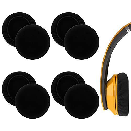 8 Stücke Ersatz Kopfhörer Abdeckungen,6 * 8.5cm Dehnbare Ohrpolster Abdeckungen,Waschbare Schaumstoff Kopfhörer Ohrmuscheln Headset Ersatz Ohrpolster, Schwarz von Heilok