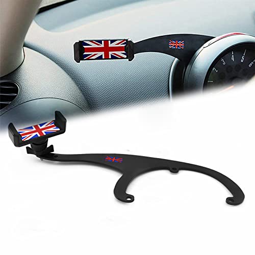 Heinmo Auto 360 Grad Handyhalter Handyhalterung Getränkehalter Satnd Ständer Cradle für Cooper Clubman Countryman R55 R56 R60 R61 F54 F55 F56 F60 (R60 R61 Steering Wheel on The Left,Red) von Heinmo