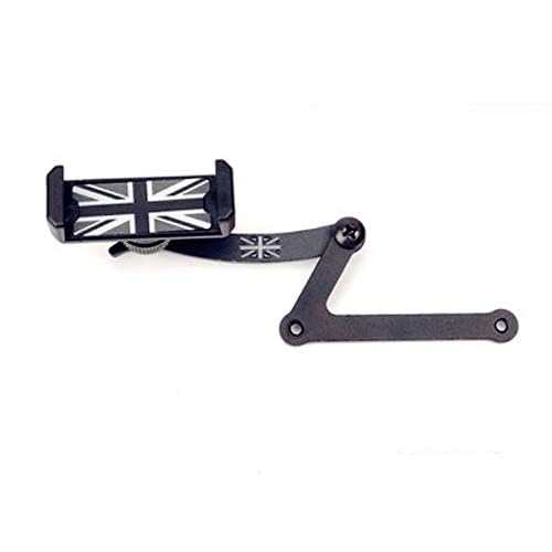 Heinmo KFZ-Handyhalterung, klappbar, 360 ° klappbar, KFZ-Halterung für GPS-Geräte, Halterung für Cooper F54 F55 F56 F60 Clubman Hatchback Countryman(Grau Union Jack + Grau Union Jack) von Heinmo