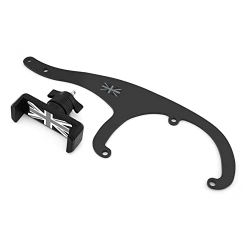 Heinmo Smartphone Handy-Cup-Halter Teleskop-Drehclip (für 3,5-5,5 Zoll) für Cooper Clubman Countryman R60 R61 2010-2016 (Gray Rice) von Heinmo