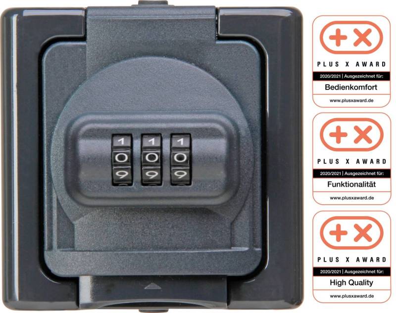 Kopp APWG Blue Electric 1098.1500.8 SCHUKO-Steckd. m. Zahlenschl. anthrazit von Heinrich Kopp GmbH