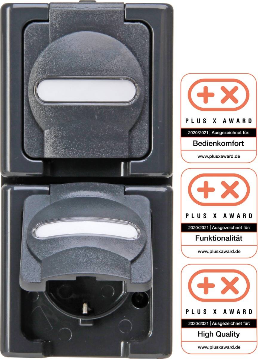 Kopp APWG Blue Electric 1314.1500.9 SCHUKO-Steckdose 2fach senkrecht anthr. Kopp APWG Blue Electric 1314.1500.9 SCHUKO-Steckdose 2fach senkrecht anthr. von Heinrich Kopp GmbH