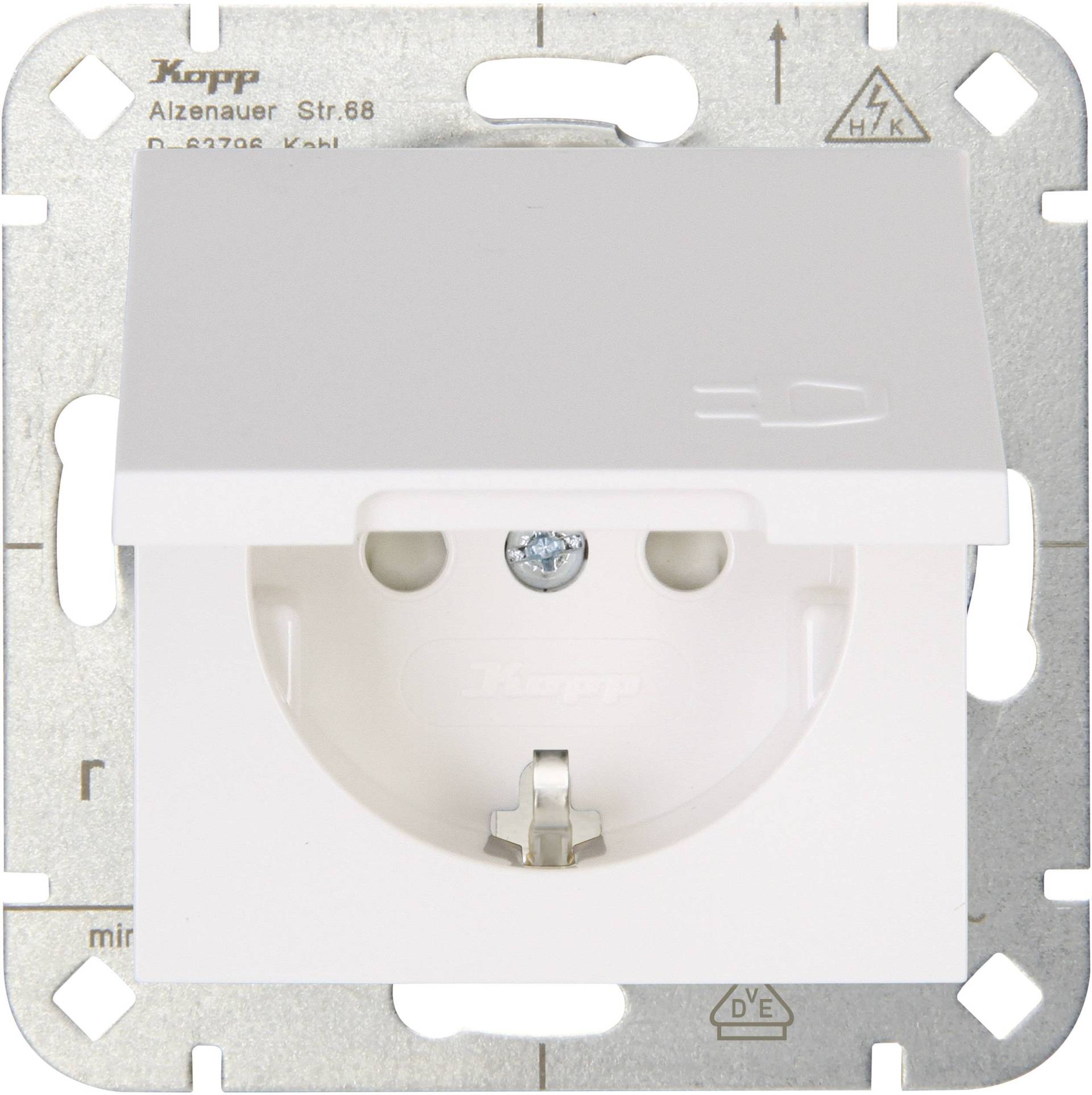 Kopp HK07 Steckdose mit Klapp- 940129002 deckel mit erhöhtem Berührungss Kopp HK07 Steckdose mit Klapp- 940129002 deckel mit erhöhtem Berührungss von Heinrich Kopp GmbH