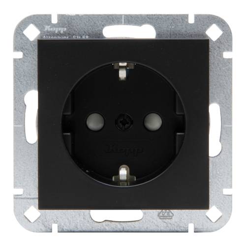 Kopp SCHUKO-Steckd. m.erh.Ber. 940050000 HK07 schwarz-matt Kopp SCHUKO-Steckd. m.erh.Ber. 940050000 HK07 schwarz-matt von Heinrich Kopp GmbH