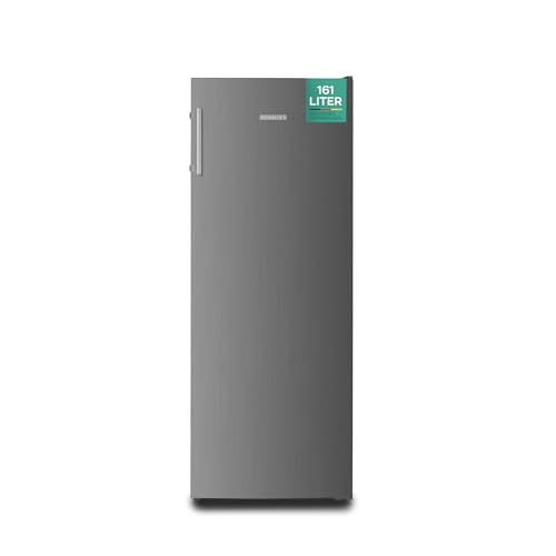 HEINRICHS Gefrierschrank 161L Volumen, Freezer, No-Frost Schutz, 3x Gefrierschubladen, 2x Schubfächer, LED-Display, wechselbarer Türanschlag, Alarmfunktion, Temperatur: -14°C~-22°C, Heinrich´s (inox) von Heinrich´s