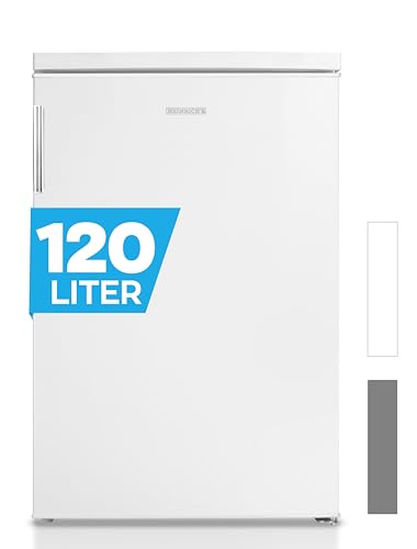 HEINRICHS Getränkekühlschrank 120L klein kompakt leise: 40db mit Gefrierfach( 13L) Mini-Bar; Tisch-Kühlschrank; Mini Kühlschrank mit Gefrierfach; perfekt geeignet für Büro Camping Garten Outdoor,weiß von Heinrich´s