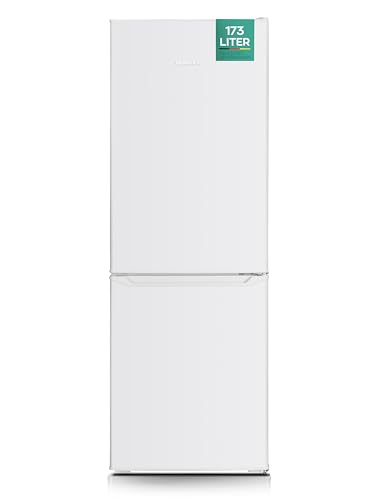 HEINRICHS Kühlgefrierkombination 173L Gesamtvolumen, 121L Kühlvolumen, 52L Gefriervolumen, LED Beleuchtung,Türanschlag wechselbar, leise 40dB, große Tiefkühlboxen, 7Temperaturstufen,Heinrich´s(weiß) HEINRICHS Kühlgefrierkombination 173L Gesamtvolumen, 121L Kühlvolumen, 52L Gefriervolumen, LED Beleuchtung,Türanschlag wechselbar, leise 40dB, große Tiefkühlboxen, 7Temperaturstufen,Heinrich´s(weiß) von Heinrich´s