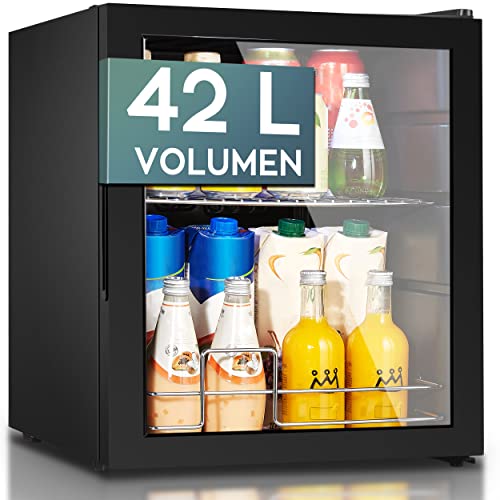 Heinrich´s HEINRICHS Getränkekühlschrank, Mini Kühlschrank mit Glastür kompakt und leise: 40dB, LED-Innenraumbeleuchtung, perfekt geeignet für Büro Camping Garten,5 bis18GradC, (42Liter/1Ablage/40db) Heinrich´s HEINRICHS Getränkekühlschrank, Mini Kühlschrank mit Glastür kompakt und leise: 40dB, LED-Innenraumbeleuchtung, perfekt geeignet für Büro Camping Garten,5 bis18GradC, (42Liter/1Ablage/40db) von Heinrich´s