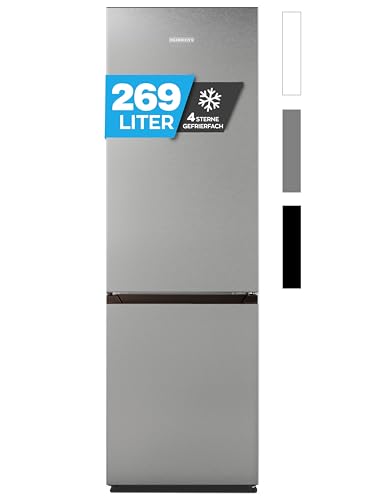 Heinrich´s Kühlgefrierkombination 269 Liter, Kühlvolumen 198L, Gefrierfach 71L,LED Beleuchtung,Kühlschrank Türanschlag wechselbar, leise 39dB,große Tiefkühlboxen, 7 Temperaturstufen, (inox) Heinrich´s Kühlgefrierkombination 269 Liter, Kühlvolumen 198L, Gefrierfach 71L,LED Beleuchtung,Kühlschrank Türanschlag wechselbar, leise 39dB,große Tiefkühlboxen, 7 Temperaturstufen, (inox) von Heinrich´s