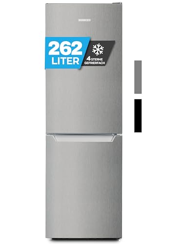 Heinrich´s Kühlgefrierkombination 262L Gesamtvolumen, 187L Kühlvolumen + 75L Gefriervolumen,LED Beleuchtung, Türanschlag wechselbar, leise 39dB,große Gefrierboxen,5 Temperaturstufen,Fast-Cool-Funktion Heinrich´s Kühlgefrierkombination 262L Gesamtvolumen, 187L Kühlvolumen + 75L Gefriervolumen,LED Beleuchtung, Türanschlag wechselbar, leise 39dB,große Gefrierboxen,5 Temperaturstufen,Fast-Cool-Funktion von Heinrich´s
