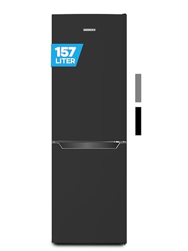 Heinrich´s Kühlgefrierkombination mit 157 L Gesamtvolumen, 109 L Kühlvolumen 48 L Gefriervolumen, LED Beleuchtung, Türanschlag wechselbar, verstellbare Füße, leise 39 dB, große Tiefkühlboxen, schwarz Heinrich´s Kühlgefrierkombination mit 157 L Gesamtvolumen, 109 L Kühlvolumen 48 L Gefriervolumen, LED Beleuchtung, Türanschlag wechselbar, verstellbare Füße, leise 39 dB, große Tiefkühlboxen, schwarz von Heinrich´s