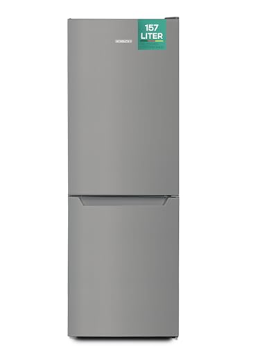 Heinrich´s Kühlgefrierkombination mit 157 L Gesamtvolumen, 109 L Kühlvolumen 48 L Gefriervolumen, LED Beleuchtung, Türanschlag wechselbar, verstellbare Füße, leise 39 dB, große Tiefkühlboxen, Inox Heinrich´s Kühlgefrierkombination mit 157 L Gesamtvolumen, 109 L Kühlvolumen 48 L Gefriervolumen, LED Beleuchtung, Türanschlag wechselbar, verstellbare Füße, leise 39 dB, große Tiefkühlboxen, Inox von Heinrich´s