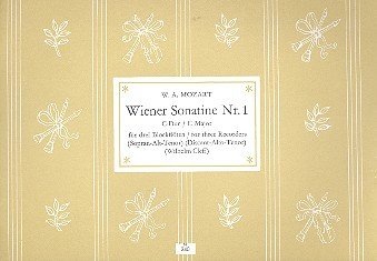 Wiener Sonatine C-Dur Nr.1: für 3 Blockflöten (SAT) von Heinrichshofen Verlag