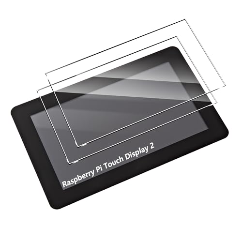 Heioloo 2 Stück Schutzfolie für Raspberry Pi Touch Display 2 2024 Panzerglas, Blasenfrei, 9H Härte Panzer Schutz Glas, Anti-KratzenFrei, Ultra-klar Displayschutzfolie von Heioloo
