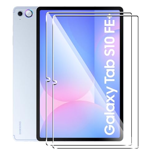 Heioloo 3 Stück für Samsumg Galaxy Tab S10 FE+/ S10 FE Plus 13.1" 2025 Panzerglas Schutzfolie HD, [2+1 Stücke] Panzerglas und Kamera Schutzfolie, 9H Härte Schutzglas, Bläschenfrei, Anti-Kratzen von Heioloo