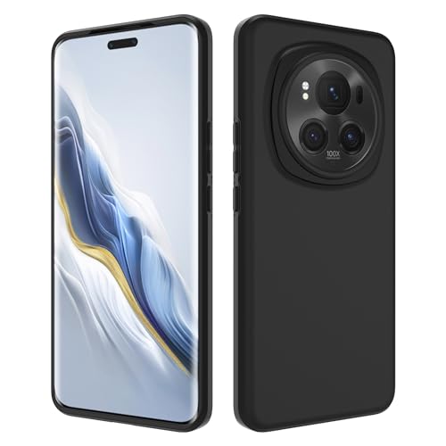 Heioloo Hülle für Honor Magic 6 Pro Weich TPU Handyhülle Ultradünn Schutzhülle Matte Oberfläche Slim Fit Handyhülle [Stoßfest] [Abriebfest] - Schwarz von Heioloo