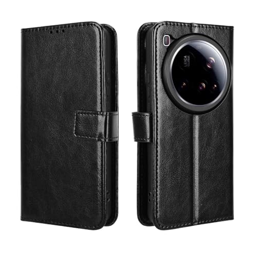 Heioloo Hülle für Xiaomi 15 Ultra Schutzhülle Klappbar Standfunktion Leder Stoßfest Handyhülle [Kartenfach] [Magnetverschluss] von Heioloo
