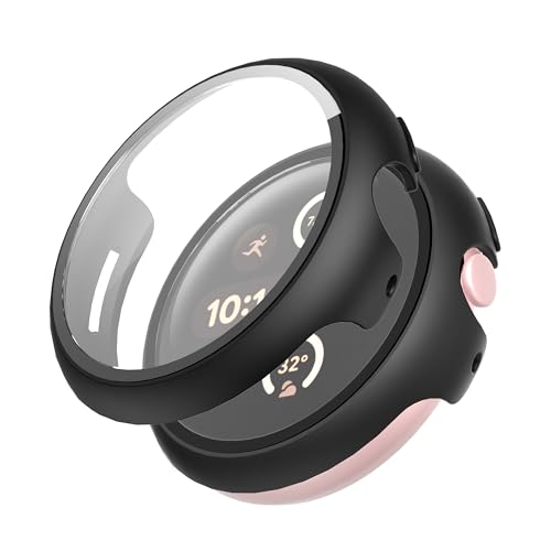 Heioloo Schutzhülle für Google Pixel Watch 3 45mm Hülle mit Gehärtetem Glas, 360° Rundum Displayschutz Anti Kratzen Case Cover für Google Pixel Watch 3 45mm - Schwarz Heioloo Schutzhülle für Google Pixel Watch 3 45mm Hülle mit Gehärtetem Glas, 360° Rundum Displayschutz Anti Kratzen Case Cover für Google Pixel Watch 3 45mm - Schwarz von Heioloo