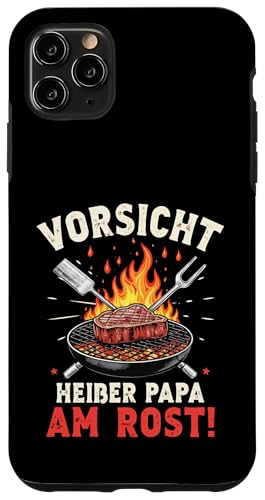 Heißer Papa Grillen Vatertag Spruch Für Männer Humor Familie Hülle für iPhone 11 Pro Max von Heißer Papa Grillen Vatertag Geschenk Familie