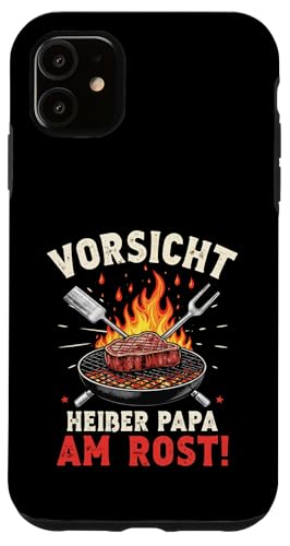 Heißer Papa Grillen Vatertag Spruch Für Männer Humor Familie Hülle für iPhone 11 von Heißer Papa Grillen Vatertag Geschenk Familie