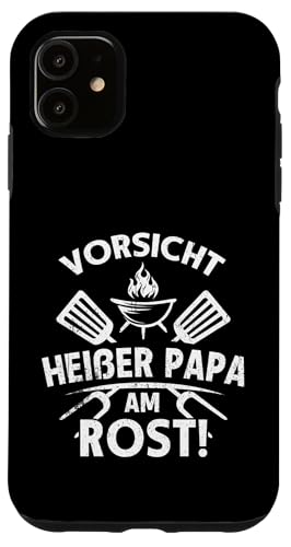Heißer Papa Grillen Vatertag Spruch Für Männer Humor Familie Hülle für iPhone 11 Heißer Papa Grillen Vatertag Spruch Für Männer Humor Familie Hülle für iPhone 11 von Heißer Papa Grillen Vatertag Geschenk Familie