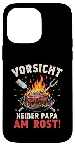 Heißer Papa Grillen Vatertag Spruch Für Männer Humor Familie Hülle für iPhone 14 Pro Max von Heißer Papa Grillen Vatertag Geschenk Familie
