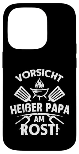 Heißer Papa Grillen Vatertag Spruch Für Männer Humor Familie Hülle für iPhone 14 Pro von Heißer Papa Grillen Vatertag Geschenk Familie