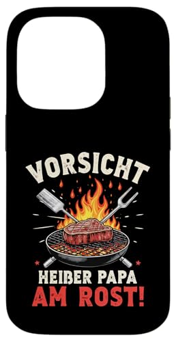 Heißer Papa Grillen Vatertag Spruch Für Männer Humor Familie Hülle für iPhone 14 Pro von Heißer Papa Grillen Vatertag Geschenk Familie