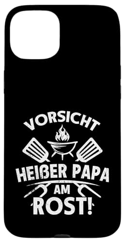 Heißer Papa Grillen Vatertag Spruch Für Männer Humor Familie Hülle für iPhone 15 Plus von Heißer Papa Grillen Vatertag Geschenk Familie