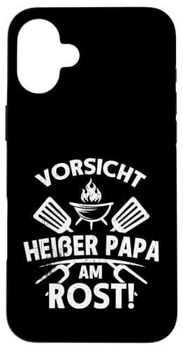 Heißer Papa Grillen Vatertag Spruch Für Männer Humor Familie Hülle für iPhone 16 Plus von Heißer Papa Grillen Vatertag Geschenk Familie