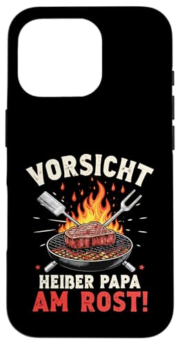 Heißer Papa Grillen Vatertag Spruch Für Männer Humor Familie Hülle für iPhone 16 Pro von Heißer Papa Grillen Vatertag Geschenk Familie