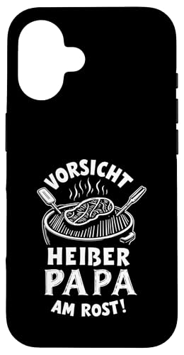 Heißer Papa Grillen Vatertag Spruch Für Männer Humor Familie Hülle für iPhone 16 von Heißer Papa Grillen Vatertag Geschenk Familie