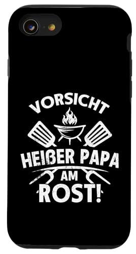 Heißer Papa Grillen Vatertag Spruch Für Männer Humor Familie Hülle für iPhone SE (2020) / 7 / 8 von Heißer Papa Grillen Vatertag Geschenk Familie