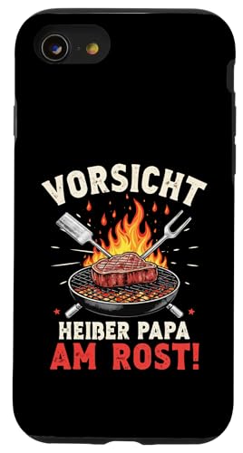 Heißer Papa Grillen Vatertag Spruch Für Männer Humor Familie Hülle für iPhone SE (2020) / 7 / 8 von Heißer Papa Grillen Vatertag Geschenk Familie