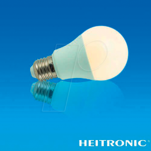 HEIT 15041 - LED-Lampe E27, 10 W, 806 lm, 3000 K, flackerfrei von Heitronic