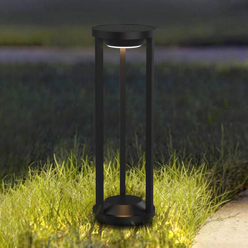 LED-Solar-Pollerleuchte Pilastro, Sensor, Erdspieß von Heitronic