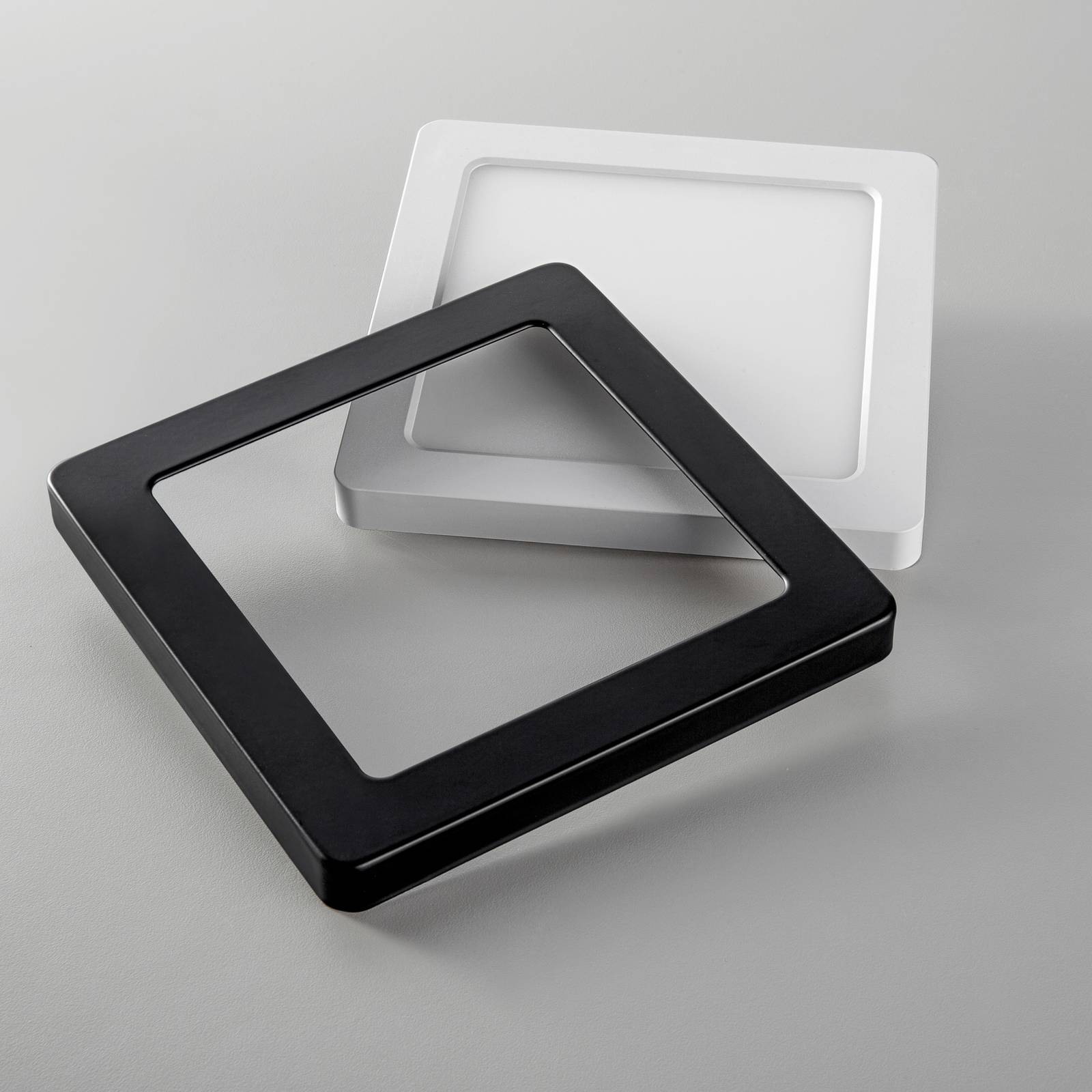 Rahmen für LED-Panel Selesto, quadratisch, schwarz von Heitronic