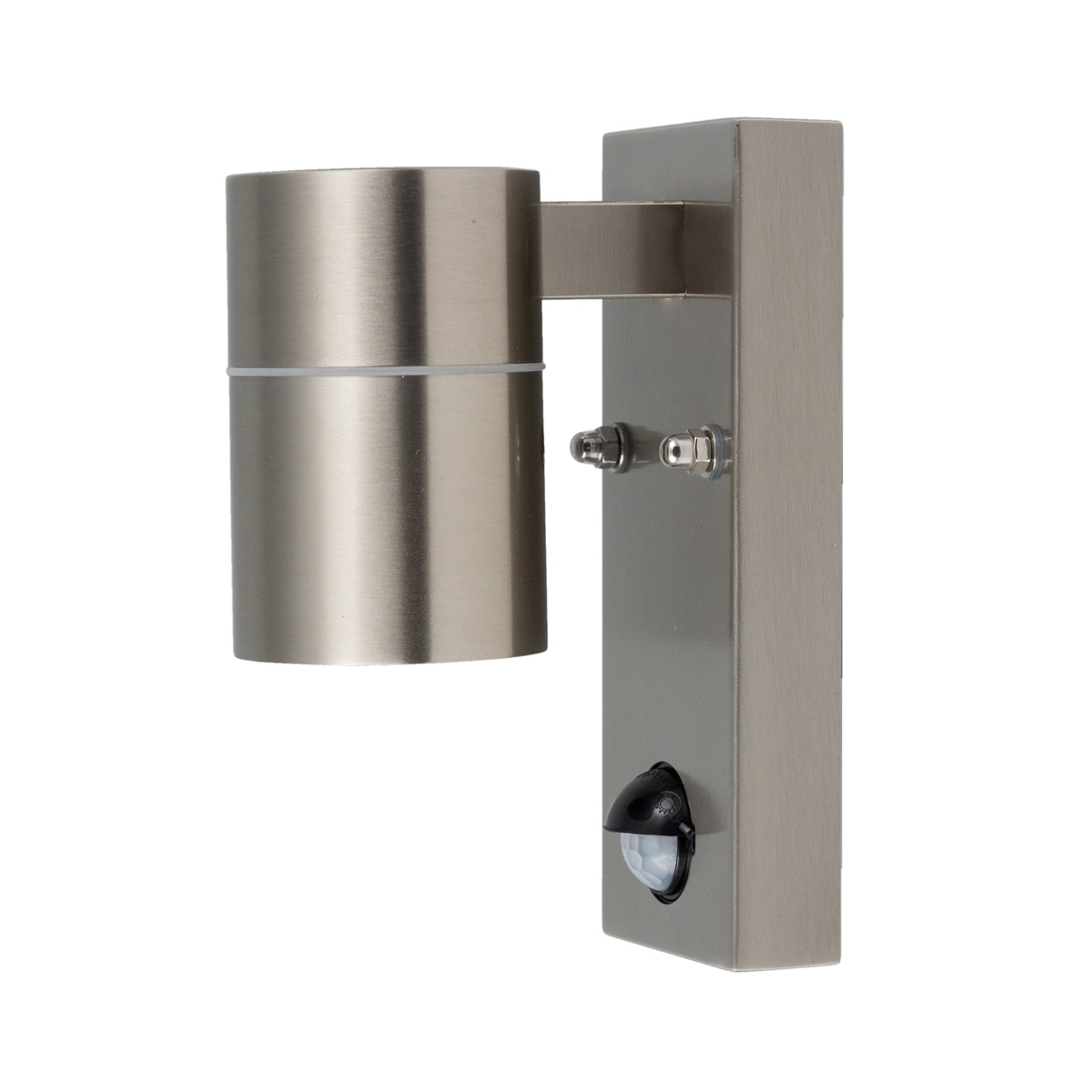Wandleuchte GRENADA Sensor - GU10 - Edelstahl - 163x110mm - unten - integrierter Bewegungsmelder Wandleuchte GRENADA Sensor - GU10 - Edelstahl - 163x110mm - unten - integrierter Bewegungsmelder von Heitronic