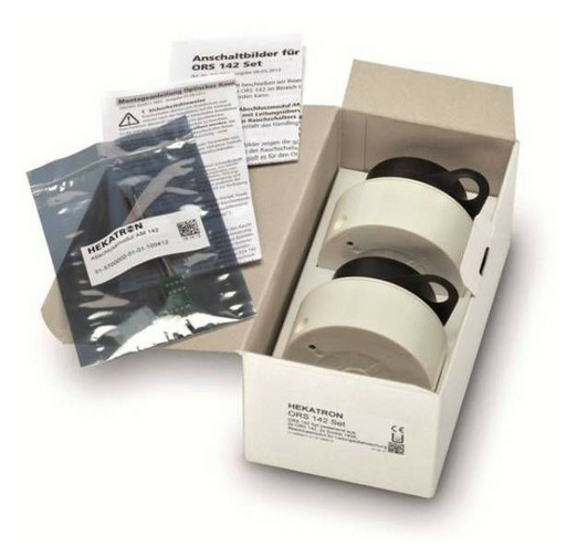 Hekatron ORS 142 Set 2xORS142+2x143A +Abschlussm von Hekatron