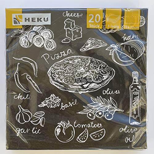 HEKU® 243-217 Servietten 20 Stück 33x33cm Tissue Design: Mediterrane Küche von Heku
