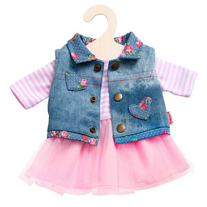 Heless® Tüllkleid mit Jeansweste Puppenzubehör von Heless®