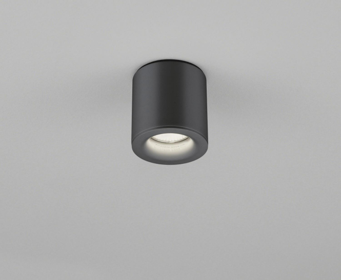 HELES Aufbaudownlight NOG 15/2129.22 GU10 max 6W IP65 80x85mm mattschwarz von Helestra Leuchten GmbH