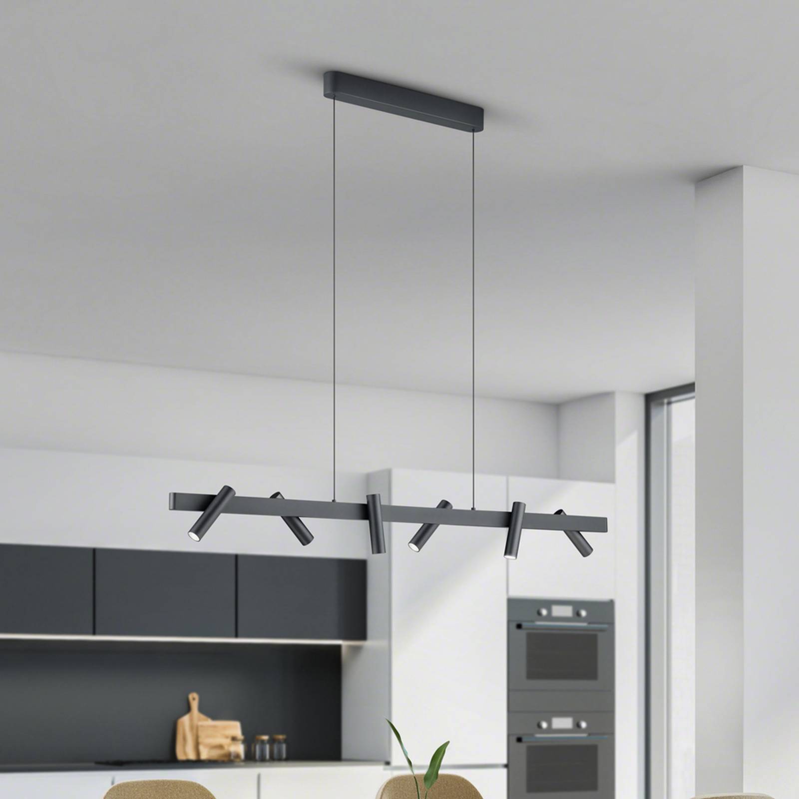 Helestra Coni LED-Hängeleuchte 6 Spots schwarz Helestra Coni LED-Hängeleuchte 6 Spots schwarz von Helestra