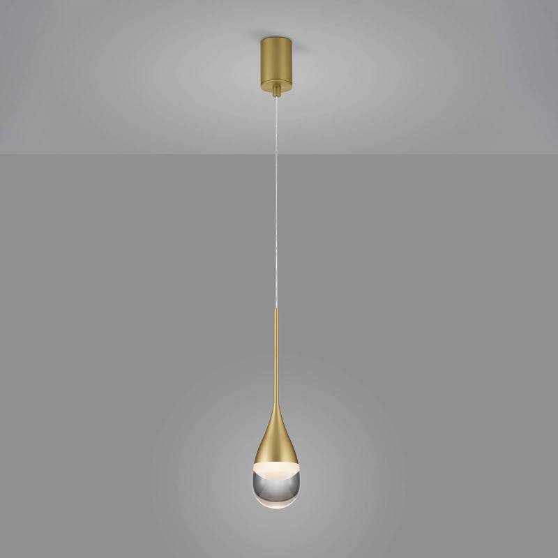 Helestra Deep LED-Hängeleuchte, matt gold von Helestra