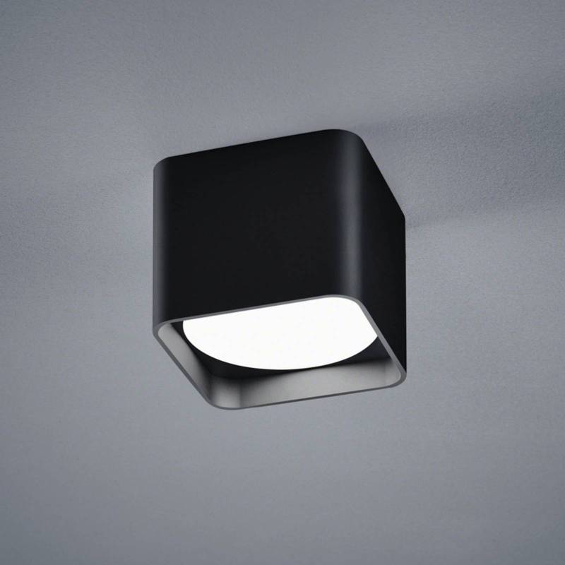Helestra Dora LED-Deckenleuchte eckig schwarz matt von Helestra