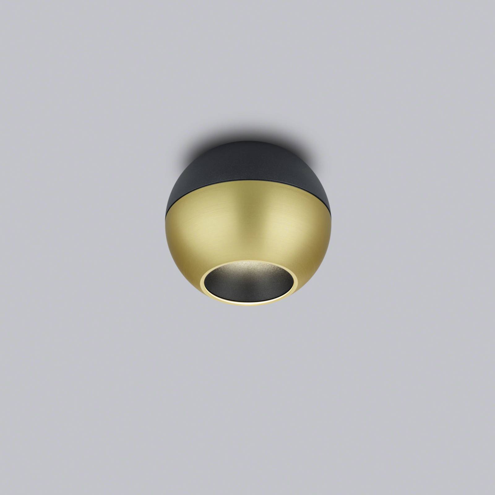 Helestra Eto LED-Deckenspot Ø10cm 927 gold-schwarz Helestra Eto LED-Deckenspot Ø10cm 927 gold-schwarz von Helestra