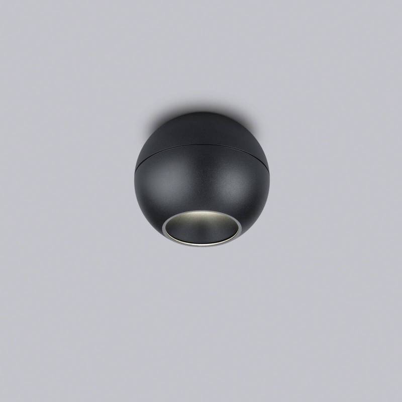 Helestra Eto LED-Deckenspot Ø10cm 927 schwarz von Helestra